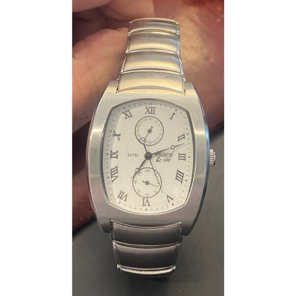 Men\'s 35mm Silver Tone Picard & Cie 917-026 Stainless Steel Watch main image 4